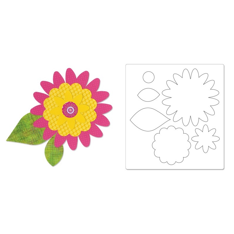 Bigz Pro Die - Flower Layers by Dena Designs Sizzix - Big Shot - 2