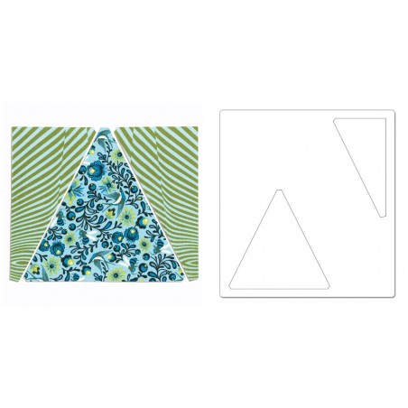 Bigz Pro Die - Triangles. Isosceles & Right 6 1/2" H Assembled Sizzix - Big Shot - 2