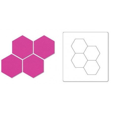 Bigz Die - Hexagons, 1" 2 Sides Ellison - 1