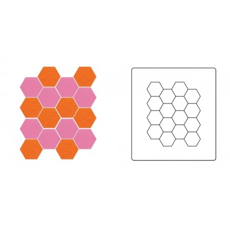 Bigz Die - Hexagons, 1/2" Sides **sostituisce 659790** Ellison - 1