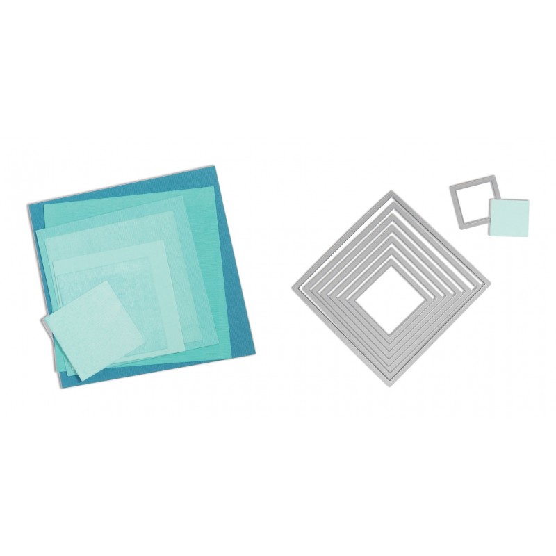 Framelits Die Set 8PK Squares Sizzix - Big Shot - 2