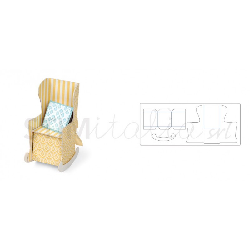 ScoreBoards XL Die - Chair, 3-D by Eileen Hull Sizzix - Big Shot - 2