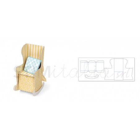 ScoreBoards XL Die - Chair, 3-D by Eileen Hull Sizzix - Big Shot - 2