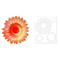 Sizzlits Die - Flower, Daisy by Scrappy Cat Sizzix - Big Shot - 1 2