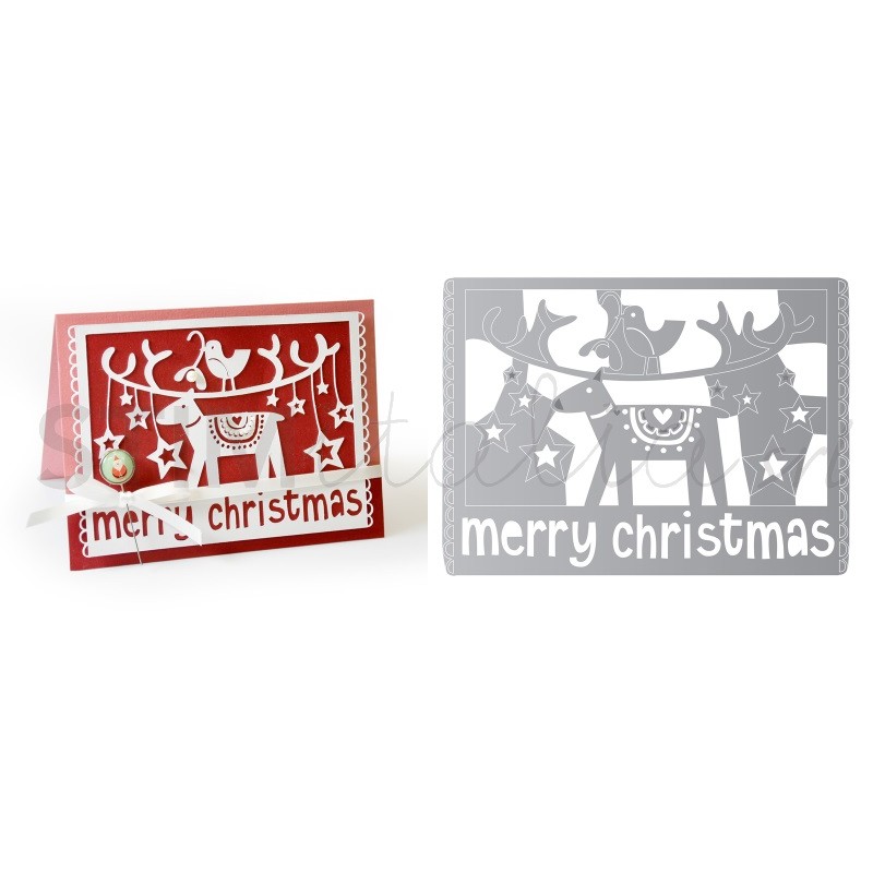 Thinlits Die Merry Christmas by Debi Potter Sizzix - Big Shot - 2