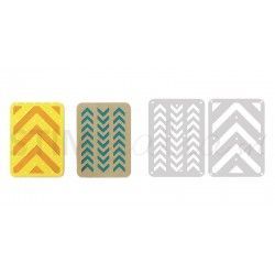 Thinlits Die Set 2PK 3" x 4" Cards n3 by Lori Whitlock Sizzix - Big Shot - 1 2