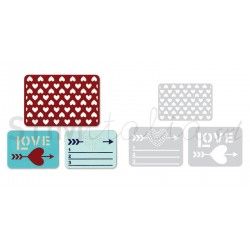 Thinlits Die Set 3PK - Love by Rachael Bright Sizzix - Big Shot - 1 2