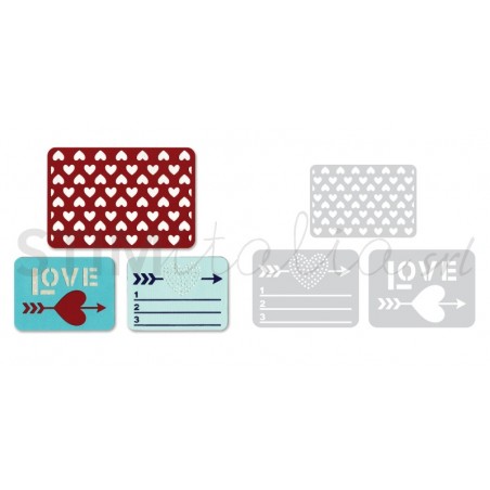 Thinlits Die Set 3PK - Love by Rachael Bright Sizzix - Big Shot - 2