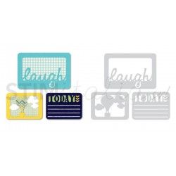 Thinlits Die Set 3PK Laugh Today by Rachael Bright Sizzix - Big Shot - 1 2