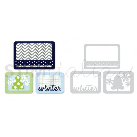 Thinlits Die Set 3PK Winter by Rachael Bright Sizzix - Big Shot - 2