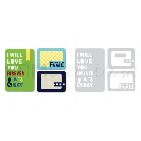 Thinlits Die Set 4PK Forever & a Day by Rachael Bright Sizzix - Big Shot - 2