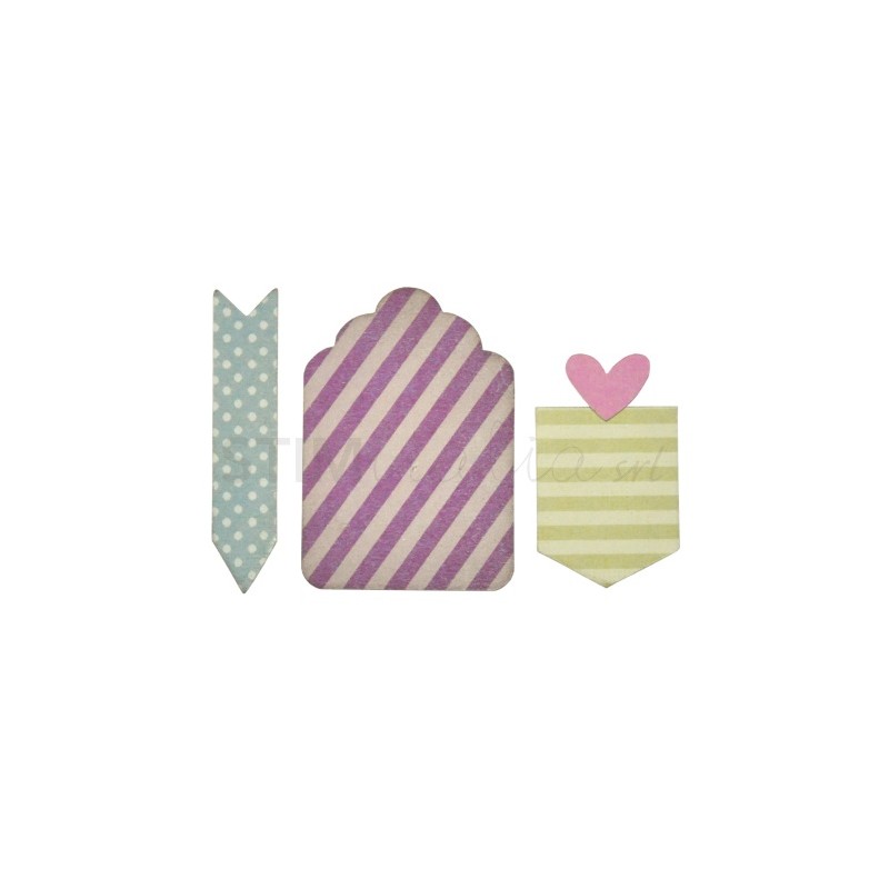 Thinlits Die Set 4PK Friendship Tags by Craft Asylum Sizzix - Big Shot - 2