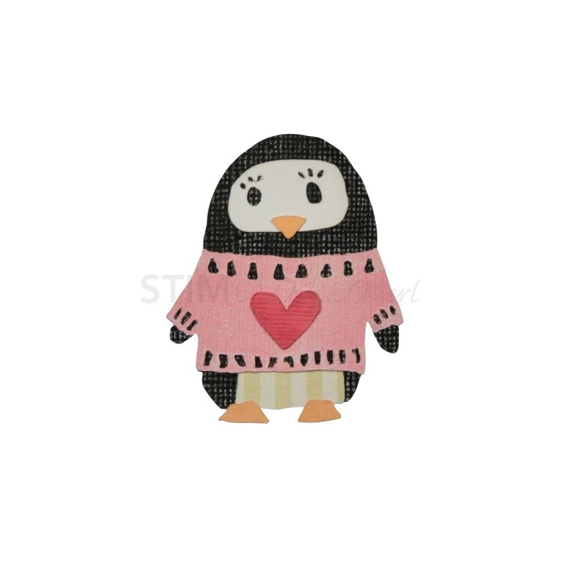 Thinlits Die Set 6PK Friendship Penguin by Craft Asylum Sizzix - Big Shot - 2