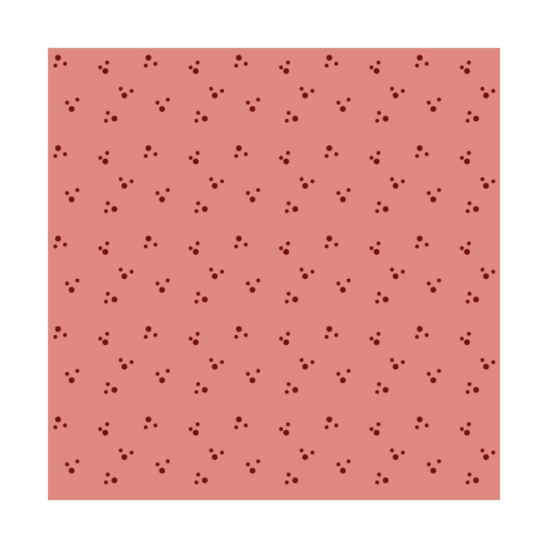 Contemporary Classics - Paw Prints - Coral Pink Ellie's Quiltplace Textiles - 1