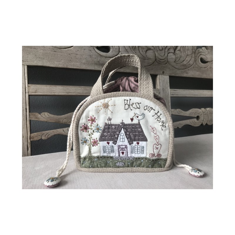 Bless our Home Drawstring Bag - Borsa Chiusura Coulisse Lynette Anderson Designs - 1