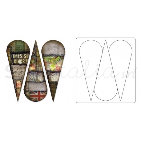 Bigz Die - Petal Drop by Tim Holtz Sizzix - Big Shot - 1