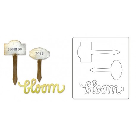 Bigz Die - Phrase, Bloom & Plant Markers by Eileen Hull Ellison - 1