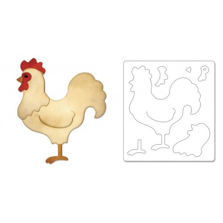 Bigz Die - Rooster by Jen Long-Philipsen Ellison - 1