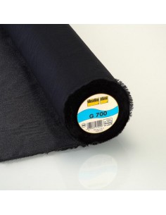 Interfodera In Tessuto Termo G 700 - Spessa in Cotone - Nero h90 cm Vlieseline-Freudenberg - 1