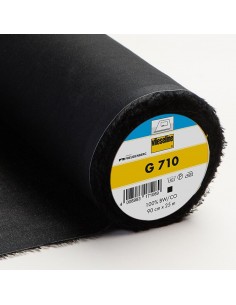 Interfodera In Tessuto Termo G 710 - Mediamente Pesante in Cotone - Nero h90 cm Vlieseline-Freudenberg - 1
