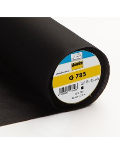 Interfodera In Tessuto Termo G 785 - Molto Sottile e Morbida - Nero h90 cm Vlieseline-Freudenberg - 1