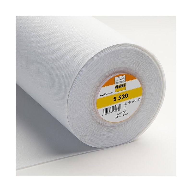 Interfodera S 520 - Mediamente Pesante e Stabile - Bianco h45 cm Vlieseline-Freudenberg - 1
