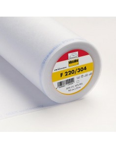Interfodera Termoadesiva F 220 - Leggera - Bianco h90 cm Vlieseline-Freudenberg - 1