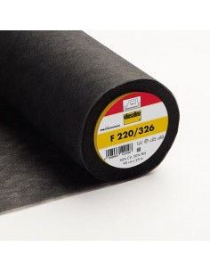 Interfodera Termoadesiva F 220 - Leggera - Grafite h90 cm Vlieseline-Freudenberg - 1