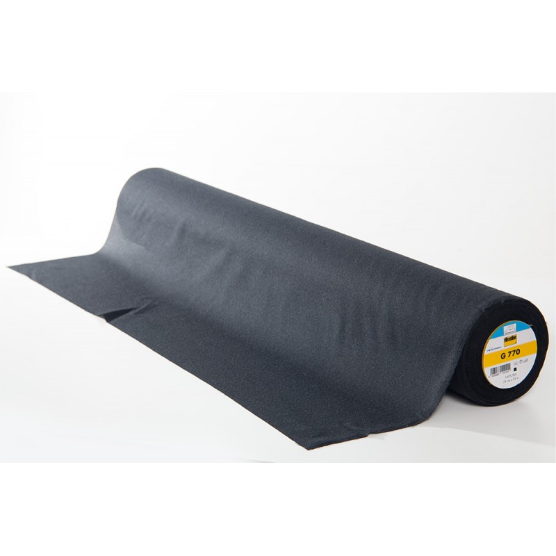 Vlieseline- Interfodera Termoadesiva G 770 - Mediamente Pesante e Morbida - Nero h75 cm Vlieseline-Freudenberg - 1