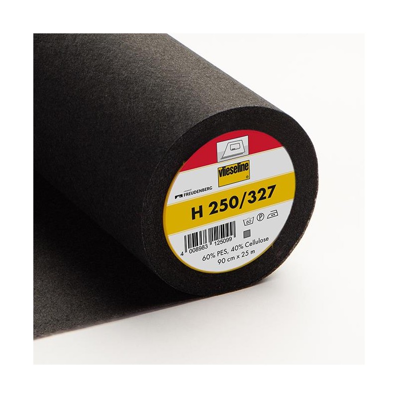 Vlieseline- Interfodera Termoadesiva H 250 - Mediamente Pesante e Stabile - Grafite h90 cm Vlieseline-Freudenberg - 1