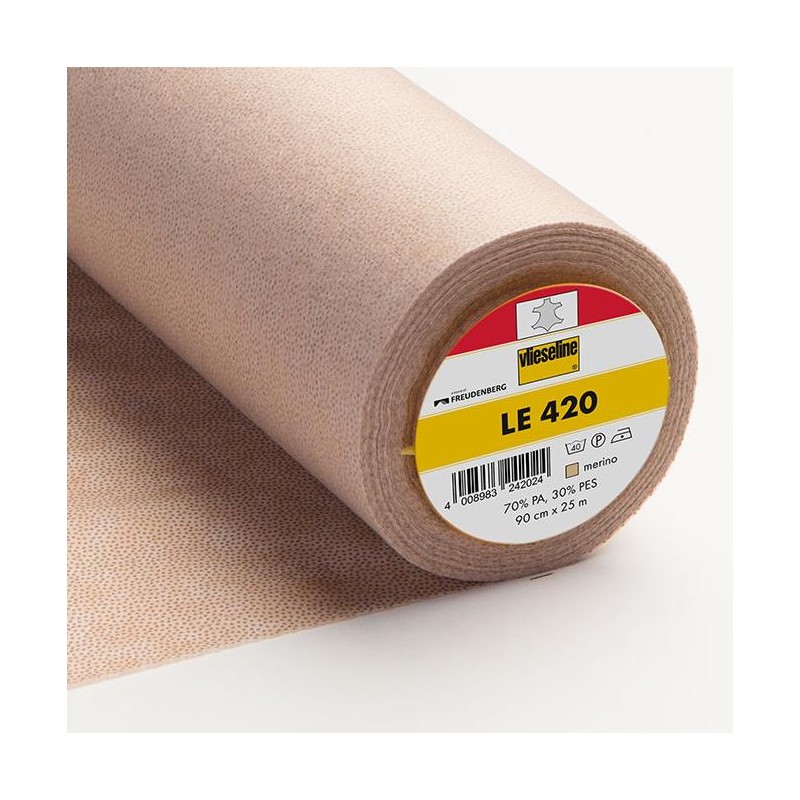 Interfodera Termoadesiva LE 420 - Morbida e Leggera - Merino h90 cm Vlieseline-Freudenberg - 1