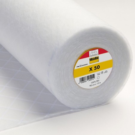 Vlieseline- Ovatta X 50 - Imbottitura Leggera e Adesiva a Losanghe - Bianco h90 cm Vlieseline-Freudenberg - 1