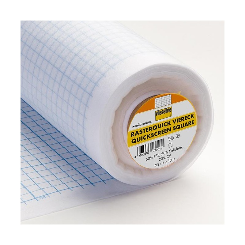 Vlieseline- RASTERQUICK - Fliselina Mediamente Pesante con Griglia - Neutro h90 cm Vlieseline-Freudenberg - 1