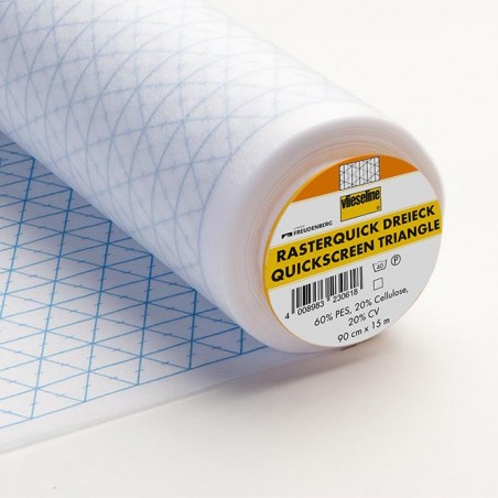 Vlieseline- RASTERQUICK TRIANGOLARE - Fliselina Mediamente Pesante con Griglia - Neutro h90 cm Vlieseline-Freudenberg - 1