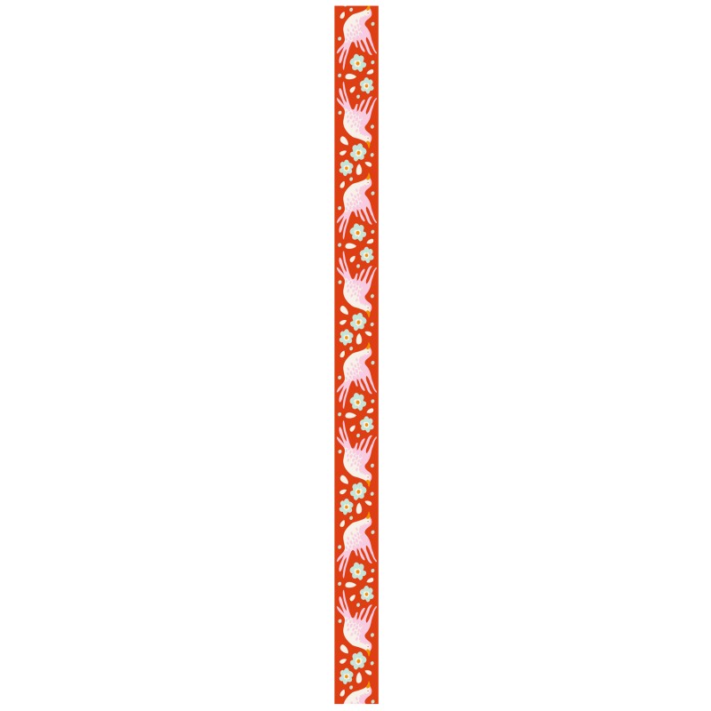 Tilda BirdPond Jacquard Ribbon Lovebirds 15 mm - 10m roll Tilda Fabrics - 1
