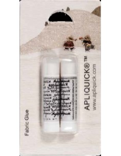 Colla Stick Idrosolubile per Tessuto per Tecnica Apliquick, 2 pz - FABRIC GLUE Apliquick - 1
