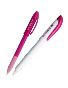 DUO MARKER FINE - Penna + Cancellino per Tessuto, Marrone Sewline - 1