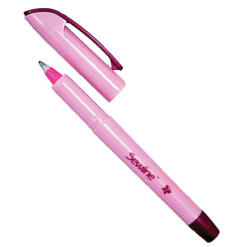 Penna Rosa cancellabile per tessuto 2 x confezione 