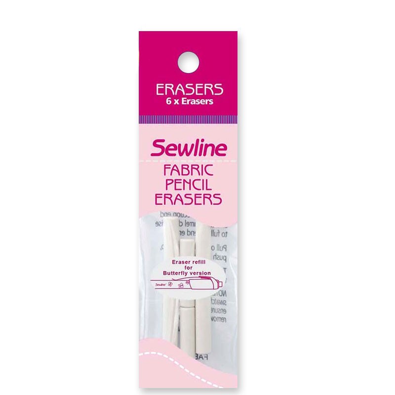 FABRIC PENCIL ERASER - 6 Gommini di Ricambio per FABRIC PENCIL Sewline - 1