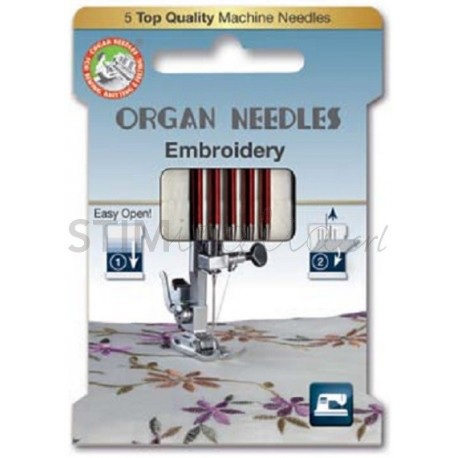 5 Aghi Embroidery Misti 75-90 Organ Needles - 1