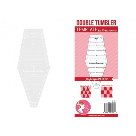 It's Sew Emma, Double Tumbler - Template Patchwork Doppio Bicchiere It's Sew Emma - 5