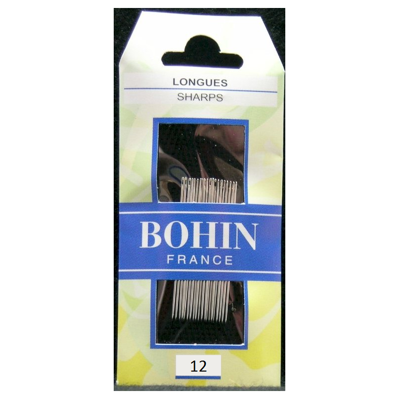 Bohin, Aghi Longues Lunghi con Punta Sottile A1F per Cucito a Mano n12 - 20pz Bohin - 1