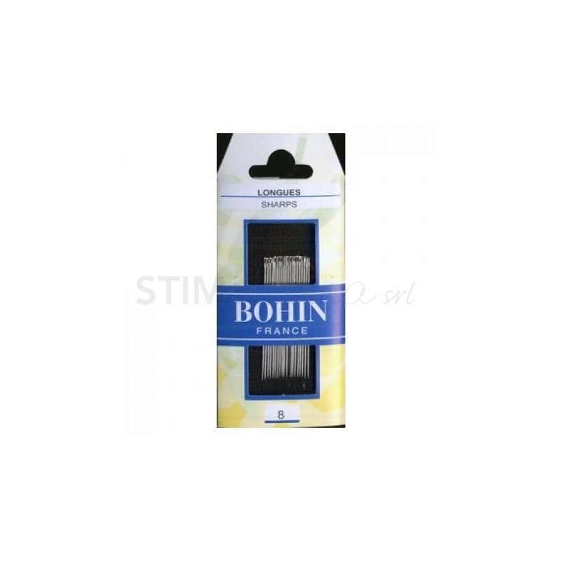Bohin, Aghi Longues Lunghi con Punta Sottile A1F per Cucito a Mano n8 - 20pz Bohin - 1