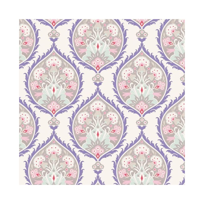 Tilda 110 Bon Voyage Flowerleaf Sand, Tessuto Fiori su Sabbia Tilda Fabrics - 1