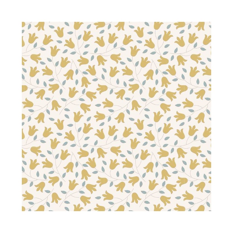 Tilda 110 Sophie Dijon, Tessuto Fiori Giallo Senape Tilda Fabrics - 1