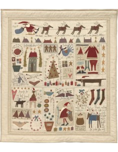 The Santa, The Tree, The Turkey & Me - Cartamodello BOM Quilt, Anni Downs Hatched and Patched - 1