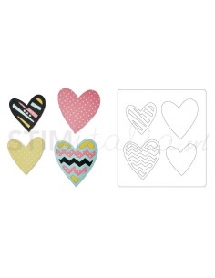 Bigz Die Tribal Hearts by Craft Asylum Sizzix - Big Shot - 1