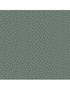 Henry Glass, Tealicious by Anni Downs - Tessuto Blu Scuro con Foglie di Tea - 110cm Henry Glass - 1