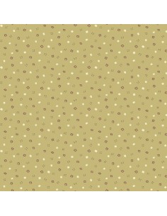 Henry Glass, Tealicious by Anni Downs - Tessuto Verde Salvia con piccoli Quadrati e Puntini - 110cm Henry Glass - 1