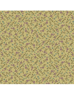 Henry Glass, Tealicious by Anni Downs - Tessuto Verde Salvia Fiori e Tulipani - 110cm Henry Glass - 1